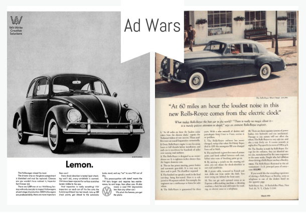 advertisement-writing-wars-rolls-royce-vs-volkswagen-wwc-2020